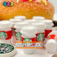 Coffee Cups Red Pink And Green Cup Drink Miniature Charms Cabochons 3 Colors 10 Pcs Red Charm