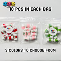 Coffee Cups Red Pink And Green Cup Drink Miniature Charms Cabochons 3 Colors 10 Pcs Charm