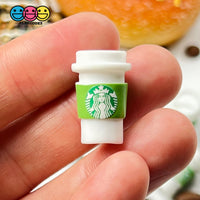 Coffee Cups Red Pink And Green Cup Drink Miniature Charms Cabochons 3 Colors 10 Pcs Charm