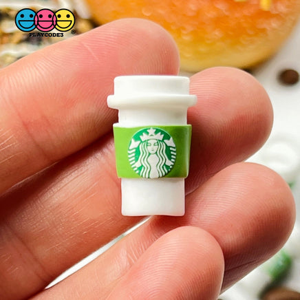 Coffee Cups Red Pink And Green Cup Drink Miniature Charms Cabochons 3 Colors 10 Pcs Charm