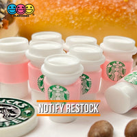 Coffee Cups Red Pink And Green Cup Drink Miniature Charms Cabochons 3 Colors 10 Pcs Pink Charm