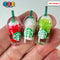 Coffee Frozen Drinks Fake Red Light-Pink Green (Matcha) Straws Cups Drink Miniature Charms