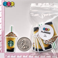 Starbucks Caramel Frozen Drink With Straw Planar Decoden 10Pcs