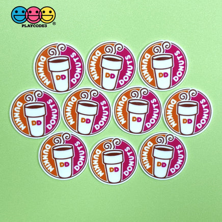 Dunkin Donuts Coffee Cup Planar Flatback Cabochon Planars