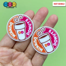 Dunkin Donuts Coffee Cup Planar Flatback Cabochon Planars