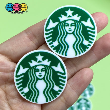 Starbucks Coffee Planar Flatback Cabochon Planars Logo Only