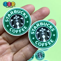 Starbucks Coffee Planar Flatback Cabochon Planars Logo W/starbucks