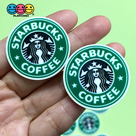 Starbucks Coffee Planar Flatback Cabochon Planars Logo W/starbucks
