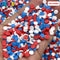 Confetti Disc Polymer Clay Fake Sprinkles 4Th Of July Independence Day Theme Mix Colors Sprinkle