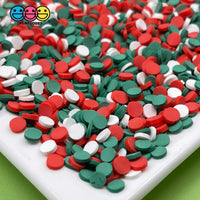 20/100G Confetti Disc Polymer Clay Fake Sprinkles Christmas Time Mixed Color Theme Playcode3 20
