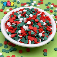 20/100G Confetti Disc Polymer Clay Fake Sprinkles Christmas Time Mixed Color Theme Playcode3