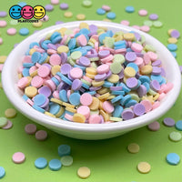 20/100G Confetti Disc Polymer Clay Fake Sprinkles Pastel Colors Easter Mixed Color Theme Playcode3