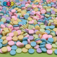 20/100G Confetti Disc Polymer Clay Fake Sprinkles Pastel Colors Easter Mixed Color Theme Playcode3