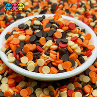 20/100G Confetti Disc Polymer Clay Fake Sprinkles Fall Harvest Halloween Mixed Color Theme Playcode3