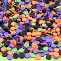 Confetti Disc Polymer Clay Fake Sprinkles Halloween Theme Mix Colors Decoden Jimmies 20 Grams