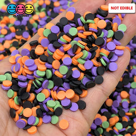 Confetti Disc Polymer Clay Fake Sprinkles Halloween Theme Mix Colors Decoden Jimmies Sprinkle