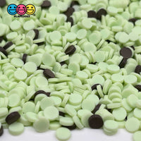 20/100G Confetti Disc Polymer Clay Fake Sprinkles Mint Chocolate Chip Ice Cream Mixed Color Theme