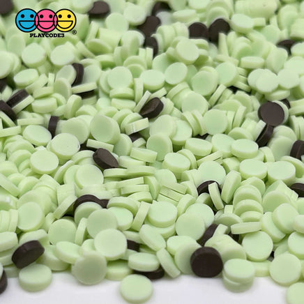 20/100G Confetti Disc Polymer Clay Fake Sprinkles Mint Chocolate Chip Ice Cream Mixed Color Theme