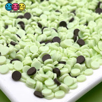 20/100G Confetti Disc Polymer Clay Fake Sprinkles Mint Chocolate Chip Ice Cream Mixed Color Theme