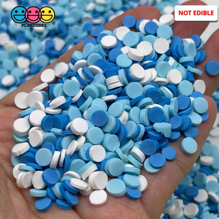 20/100G Confetti Disc Polymer Clay Fake Sprinkles Winter Wonderland Snow Christmas Mixed Color Theme
