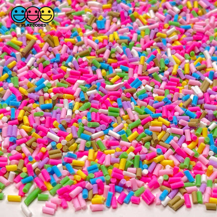 Confetti Short Cut Ticket Tape Parade Polymer Clay Fake Sprinkles Jimmies Sprinkle