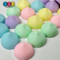 Cookie Chips Kisses Drops Pastel Easter Colors Fake Food Realistic Charm Cabochons 25 Pcs