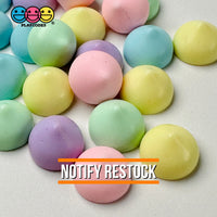 Cookie Chips Kisses Drops Pastel Easter Colors Fake Food Realistic Charm Cabochons 25 Pcs