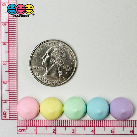 Cookie Chips Kisses Drops Pastel Easter Colors Fake Food Realistic Charm Cabochons 25 Pcs
