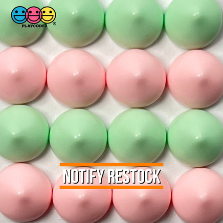Cookie Chocolate Chips Kisses Drops Pastel Mint Green Pink Fake Food Realistic Charm Cabochons 24