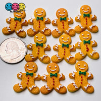 Cookie Christmas Theme Charms Gingerbread Man Tree Snowflakes Fake Food Decoden Charm