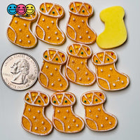 Cookie Christmas Theme Charms Gingerbread Man Tree Snowflakes Fake Food Decoden Charm