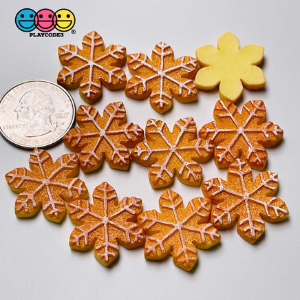 Cookie Christmas Theme Charms Gingerbread Man Tree Snowflakes Fake Food Decoden Charm