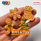 Cookie Christmas Theme Charms Gingerbread Man Tree Snowflakes Fake Food Decoden Charm