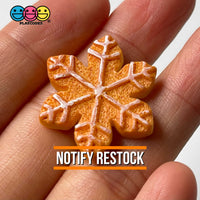 Cookie Christmas Theme Charms Gingerbread Man Tree Snowflakes Fake Food Decoden Charm