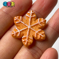 Cookie Christmas Theme Charms Gingerbread Man Tree Snowflakes Fake Food Decoden Charm