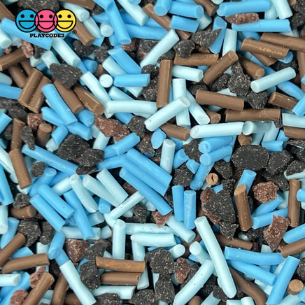 Cookie Monster Theme Mix Fake Sprinkles Faux Crumbs Decoden Funfetti 20 Grams Sprinkle