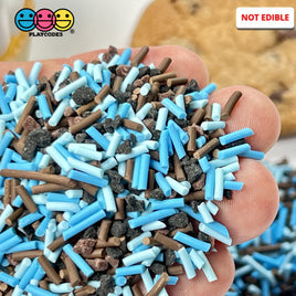 Cookie Monster Theme Mix Fake Sprinkles Faux Crumbs Decoden Funfetti Sprinkle