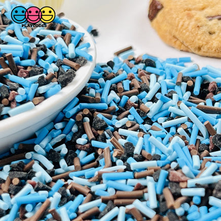 Cookie Monster Theme Mix Fake Sprinkles Faux Crumbs Decoden Funfetti Sprinkle