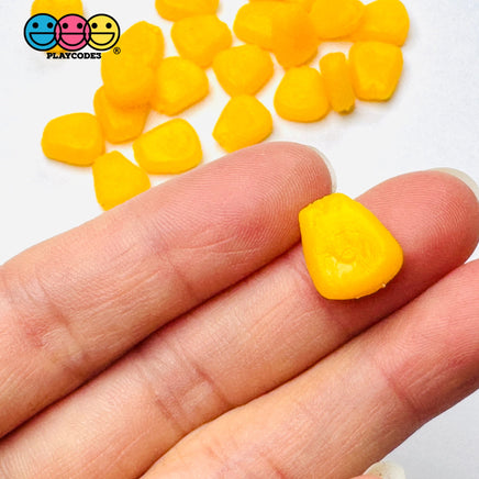 Corn off the Cob Cooked Charms Real Size Realistic Looking Fake Food Cabochon 25pcs Fake Food