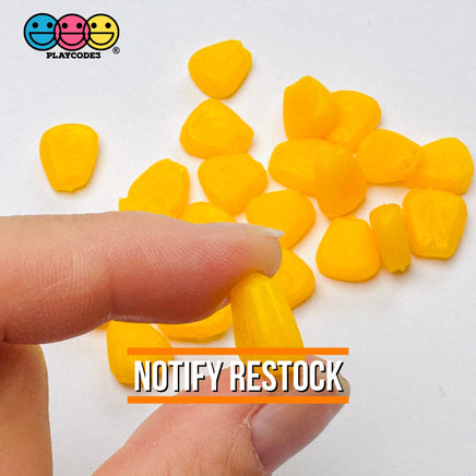 Corn off the Cob Cooked Charms Real Size Realistic Looking Fake Food Cabochon 25pcs Fake Food