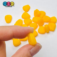 Corn off the Cob Cooked Charms Real Size Realistic Looking Fake Food Cabochon 25pcs Fake Food