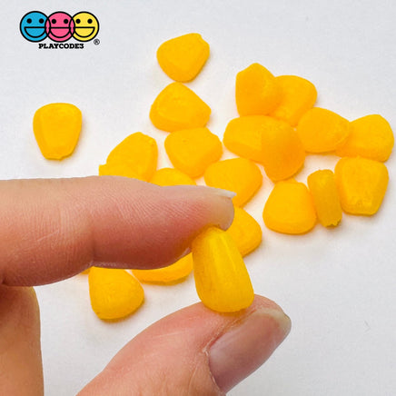 Corn off the Cob Cooked Charms Real Size Realistic Looking Fake Food Cabochon 25pcs Fake Food