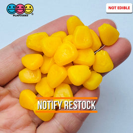 Corn off the Cob Cooked Charms Real Size Realistic Looking Fake Food Cabochon 25pcs Fake Food