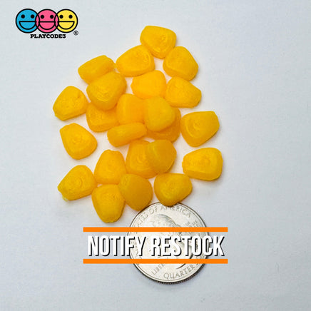 Corn off the Cob Cooked Charms Real Size Realistic Looking Fake Food Cabochon 25pcs Fake Food