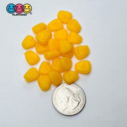 Corn off the Cob Cooked Charms Real Size Realistic Looking Fake Food Cabochon 25pcs Fake Food
