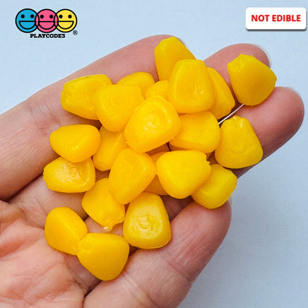 Corn off the Cob Cooked Charms Real Size Realistic Looking Fake Food Cabochon 25pcs Fake Food