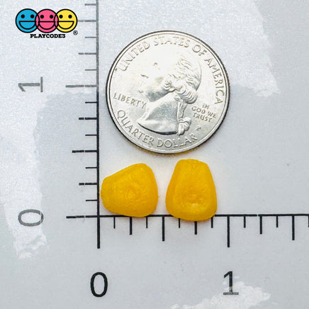 Corn off the Cob Cooked Charms Real Size Realistic Looking Fake Food Cabochon 25pcs Fake Food