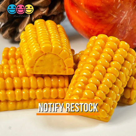 Corn On The Cob Mini Charms Flat Bottom Thanksgiving Cabochons Decoden 5 Pcs Charm