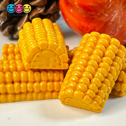 Corn On The Cob Mini Charms Flat Bottom Thanksgiving Cabochons Decoden 5 Pcs Charm