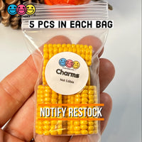 Corn On The Cob Mini Charms Flat Bottom Thanksgiving Cabochons Decoden 5 Pcs Charm